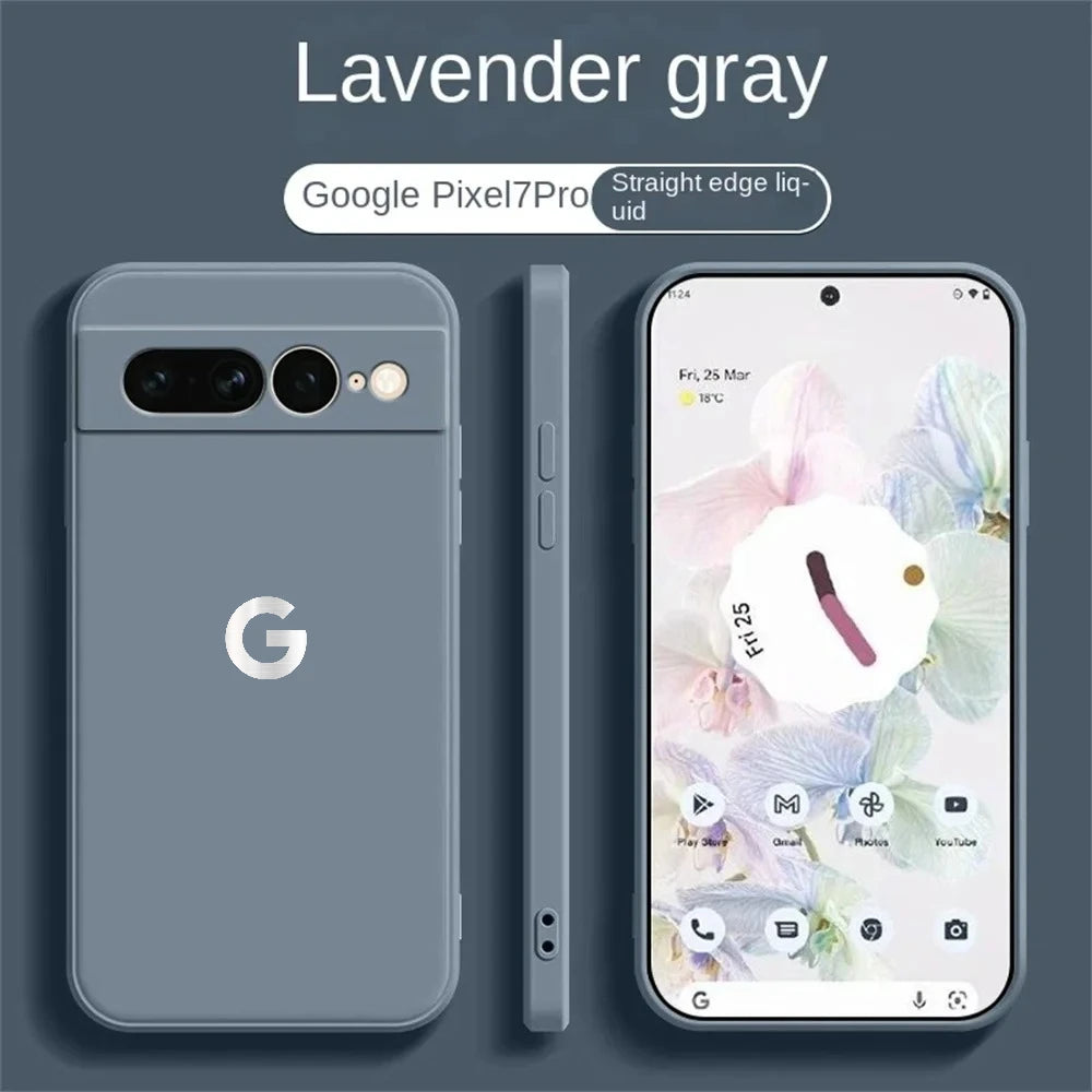 Ultra Slim Liquid Silicone Case for Google Pixel 6–10A Series