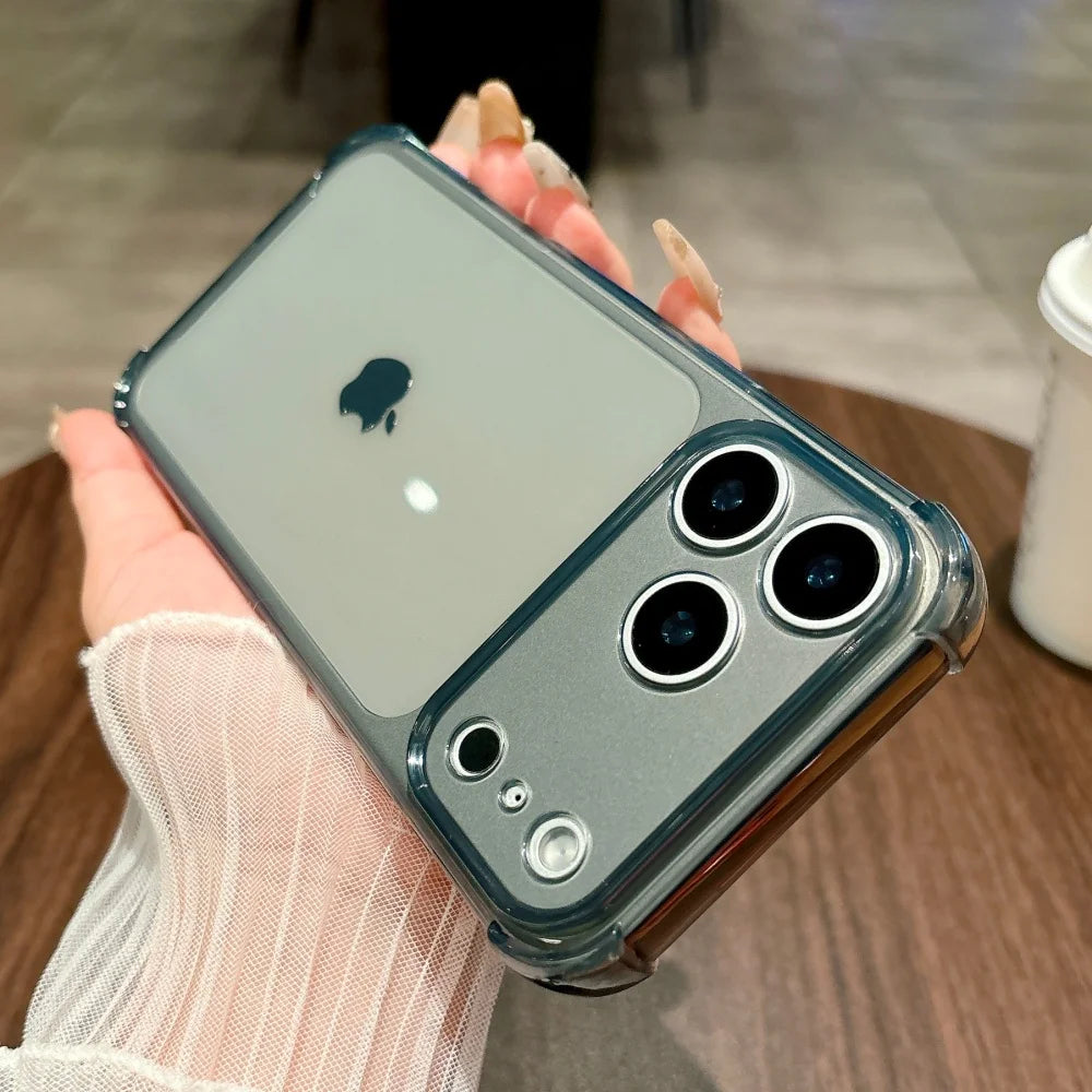 Shockproof Neon Soft TPU Clear iPhone Case | Camera Protection Cover