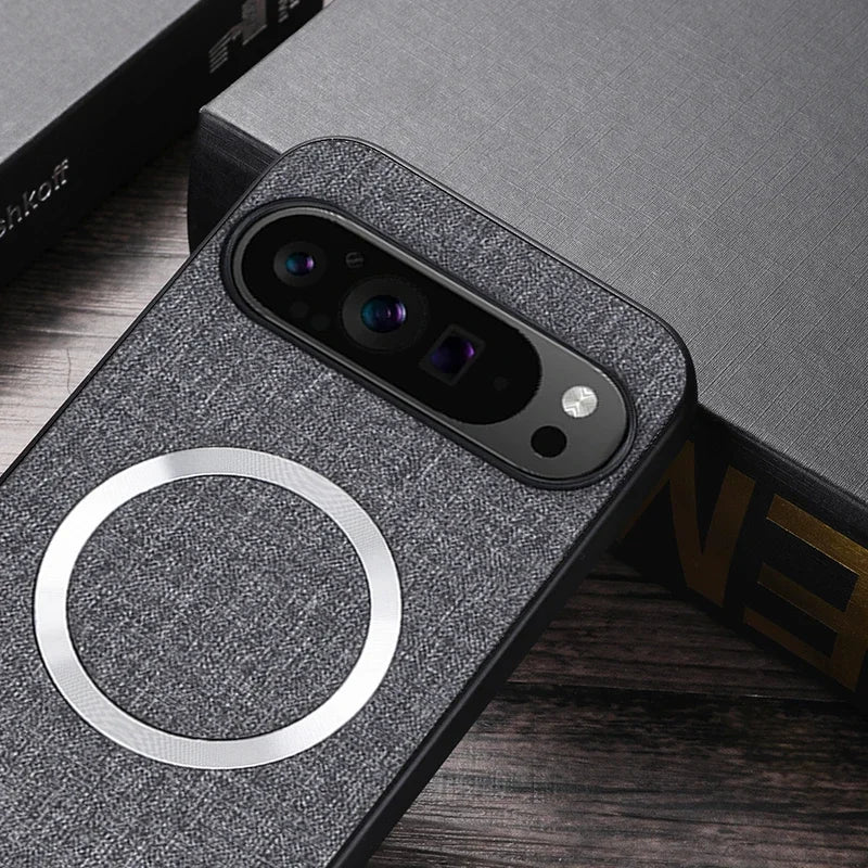 Fabric Cloth MagSafe-Compatible Case for Google Pixel 6–11 Series