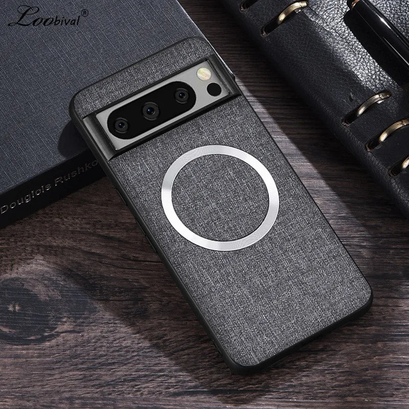 MagSafe Fabric Cloth Case for Google Pixel 6–10 Series