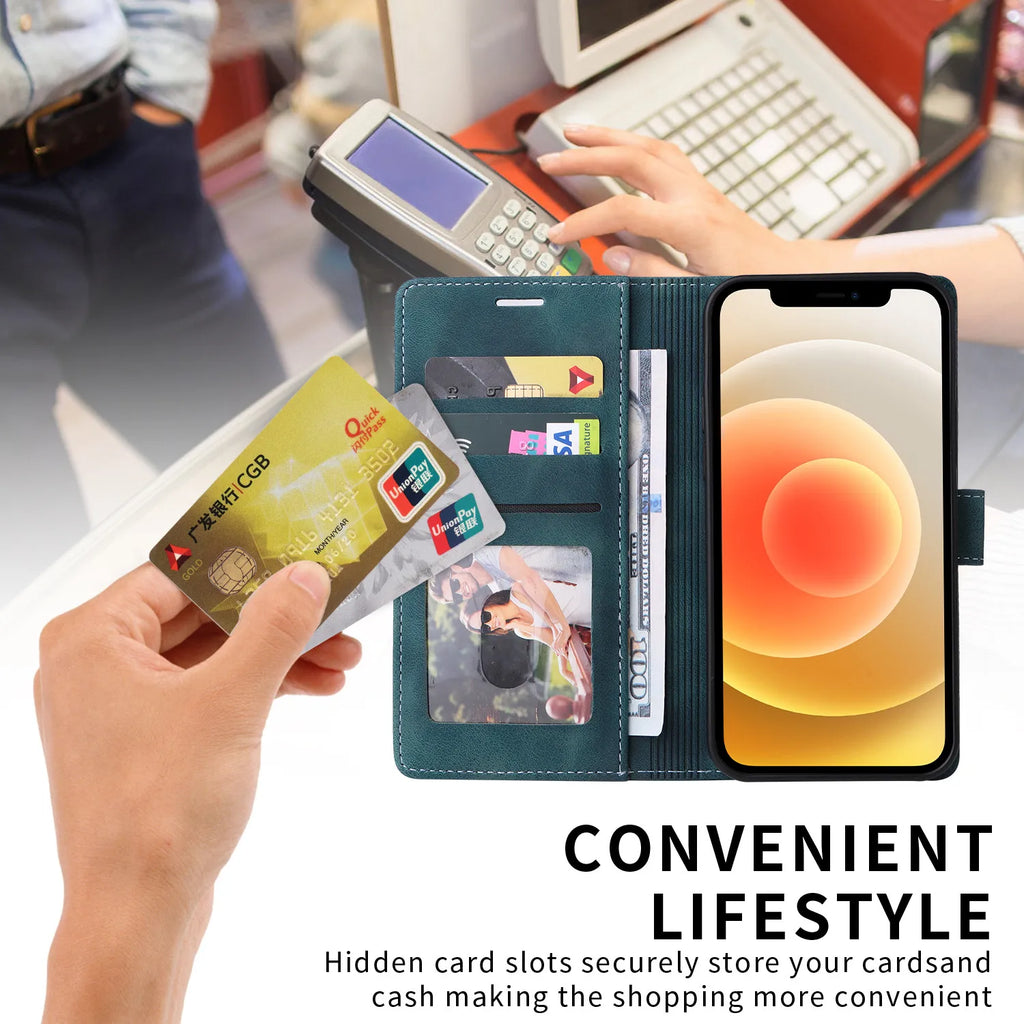 Samsung Galaxy PU Leather Flip Wallet Case