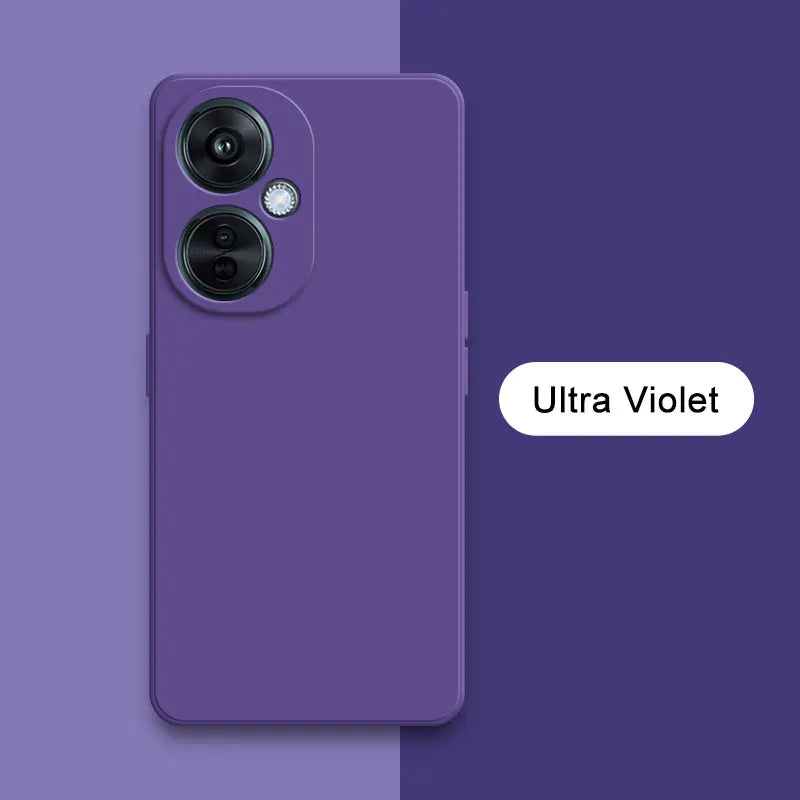 Square-Edge Liquid Silicone Case for OnePlus Nord CE 3 / CE 3 Lite / N30 & OPPO K11x – Full Coverage Shockproof Cover