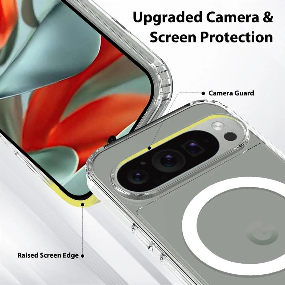 Clear Transparent MagSafe Case for Google Pixel 6–10 Series
