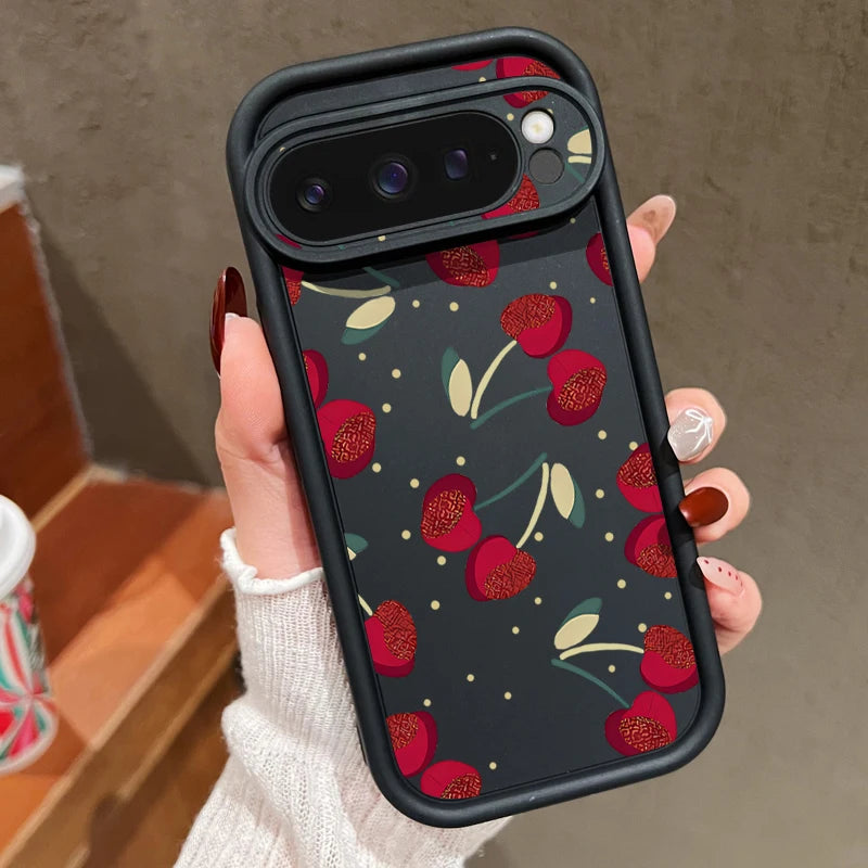 Cherry Print Soft TPU Case for Google Pixel — Shockproof Silicone Cover