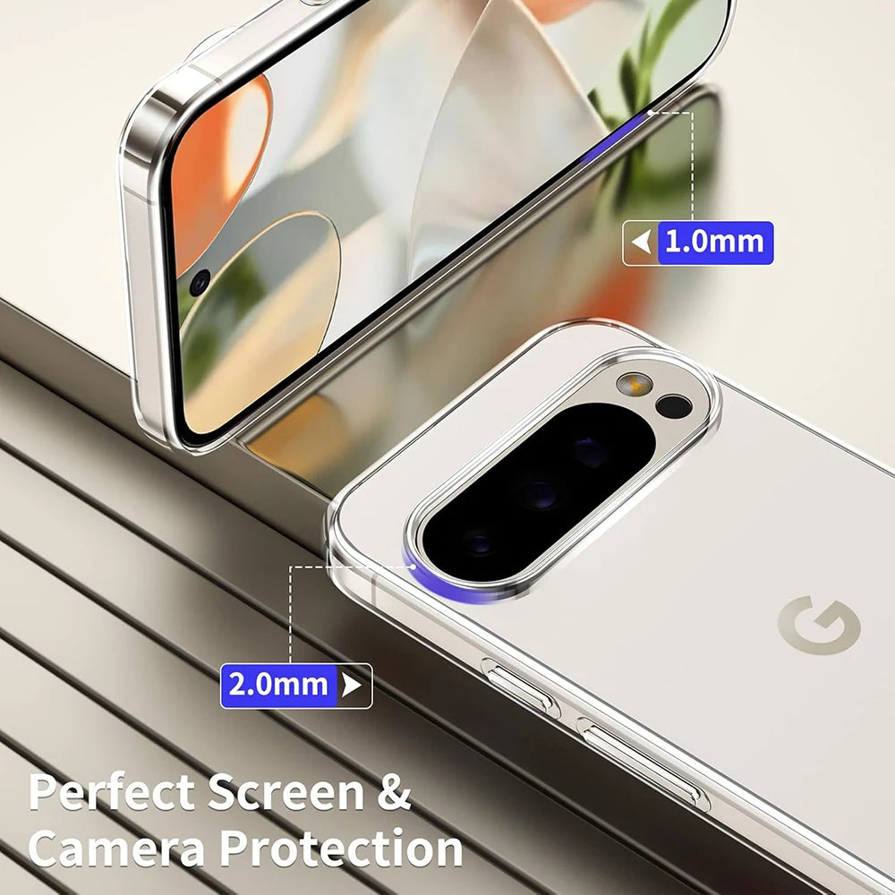 Clear Slim Shockproof Silicone Case for Google Pixel