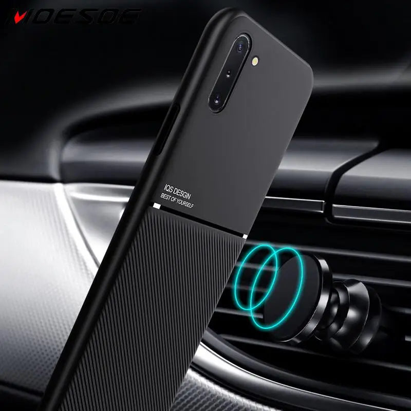 OnePlus Matte Case – Shockproof Cover with Magnetic Metal Plate