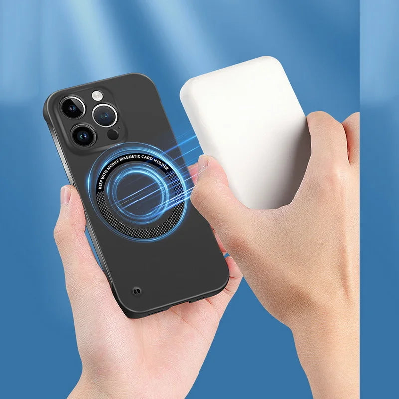 Matte PC Magnetic Case for iPhone
