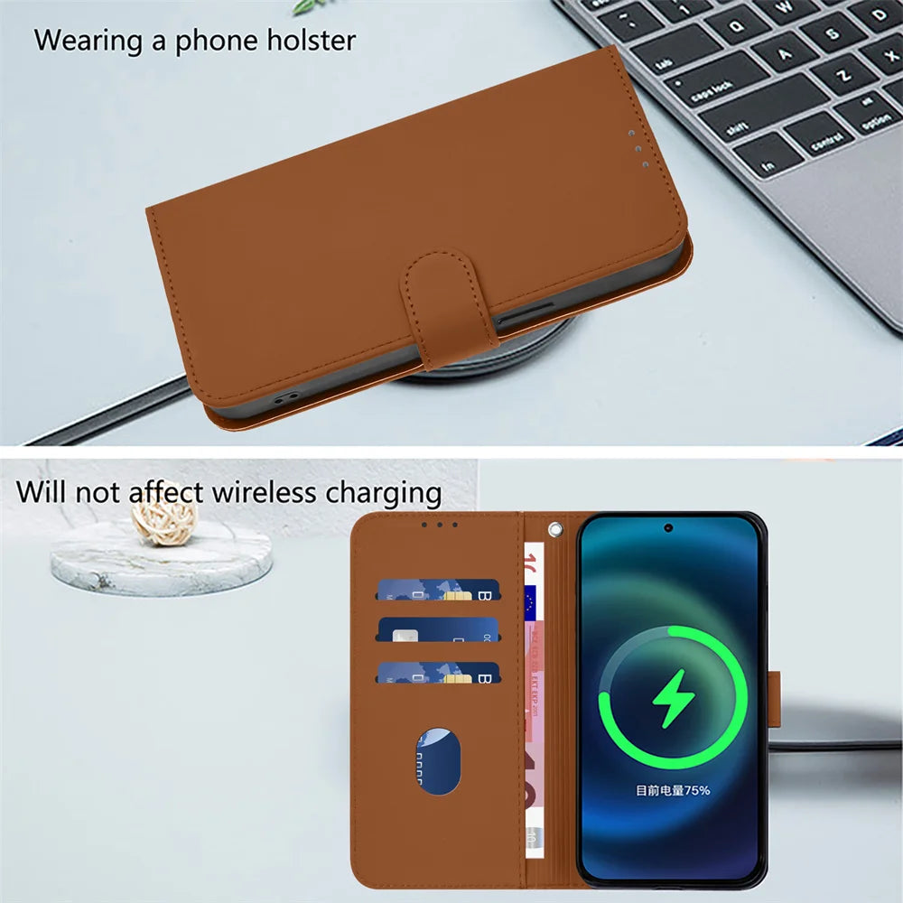 Magnetic Flip Leather Wallet Case – Google Pixel 6 / 7 / 8 / 9 / 10 Series