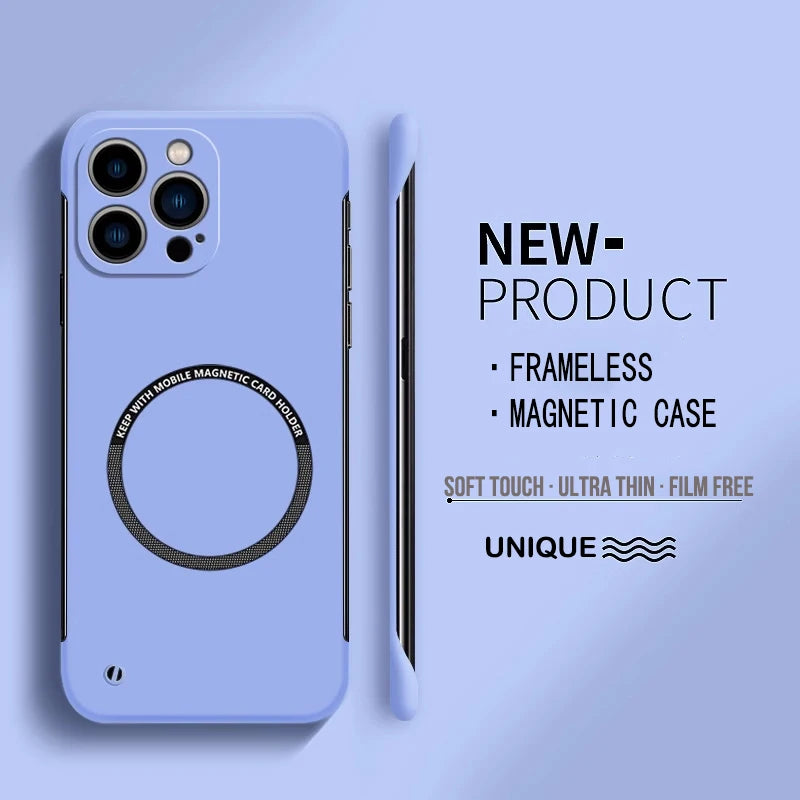 Matte PC Magnetic Case for iPhone