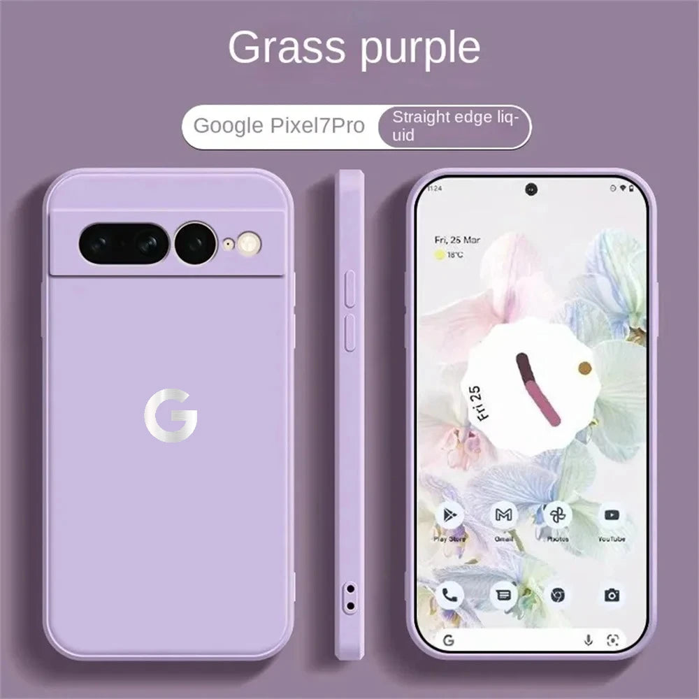 Ultra Slim Liquid Silicone Case for Google Pixel 6–10A Series