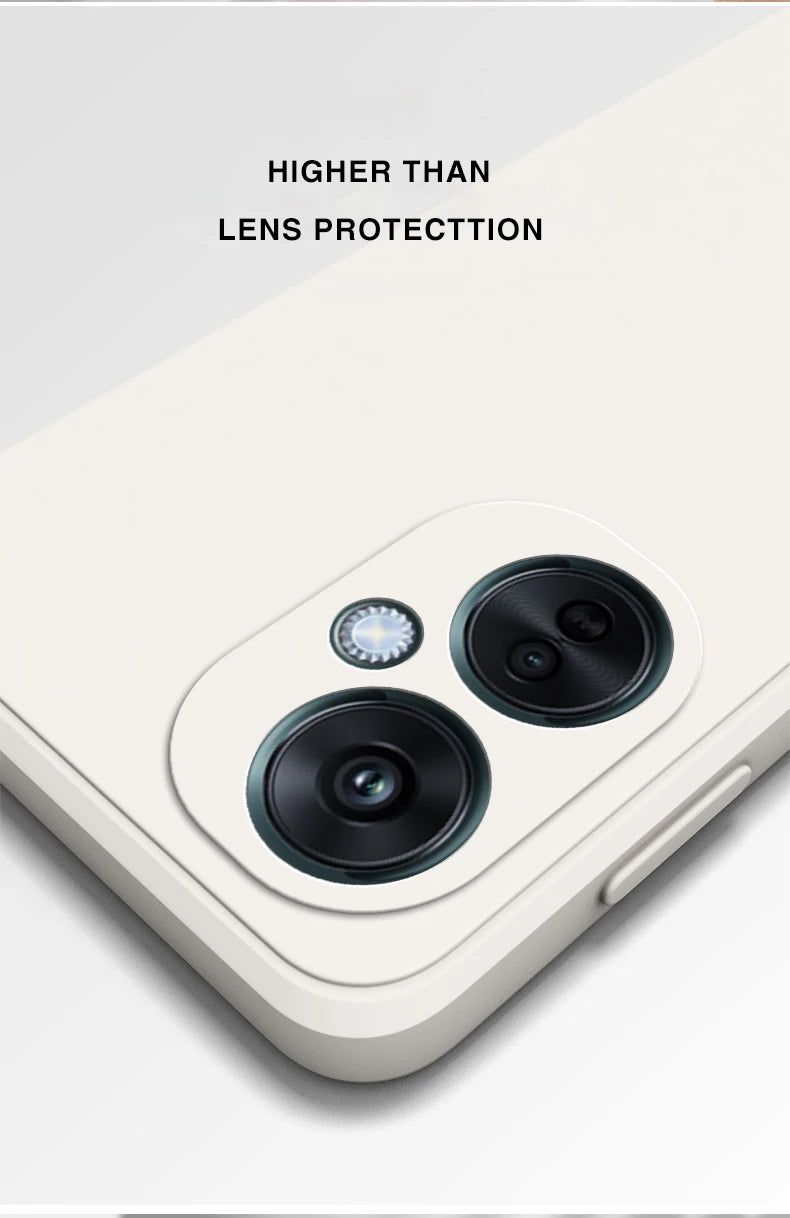 Square-Edge Liquid Silicone Case for OnePlus Nord CE 3 / CE 3 Lite / N30 & OPPO K11x – Full Coverage Shockproof Cover