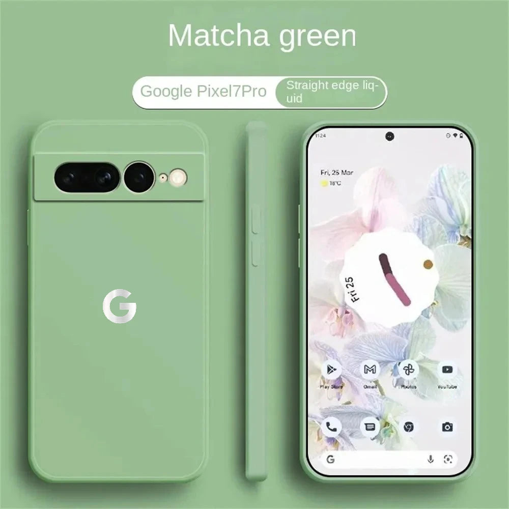 Ultra Slim Liquid Silicone Case for Google Pixel 6–10A Series