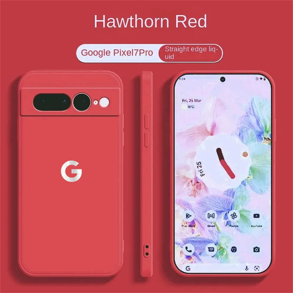 Ultra Slim Liquid Silicone Case for Google Pixel 6–10A Series
