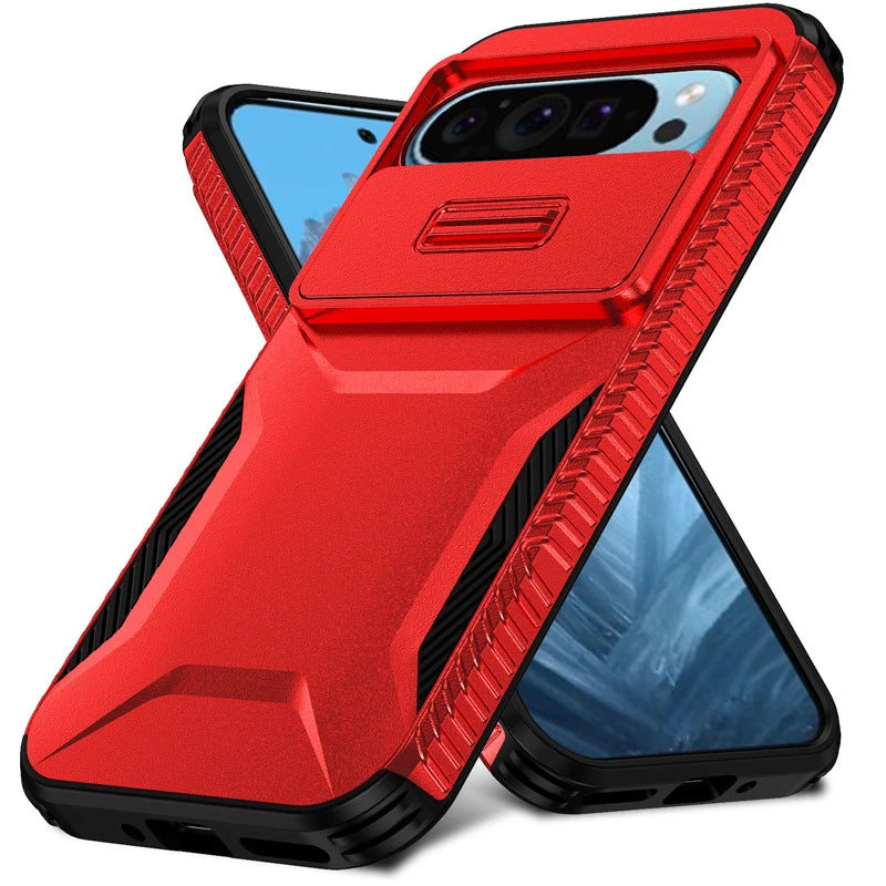 Shockproof Slide Camera Lens Case for Google Pixel 7–9 Pro XL