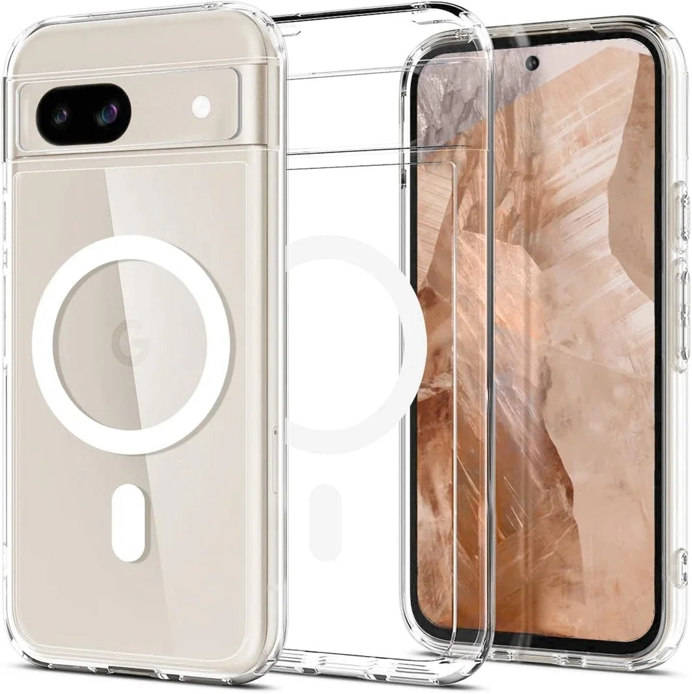 Clear Transparent MagSafe Case for Google Pixel 6–10 Series