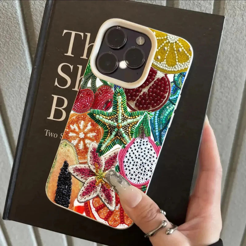 Retro Fruit Pattern iPhone Case