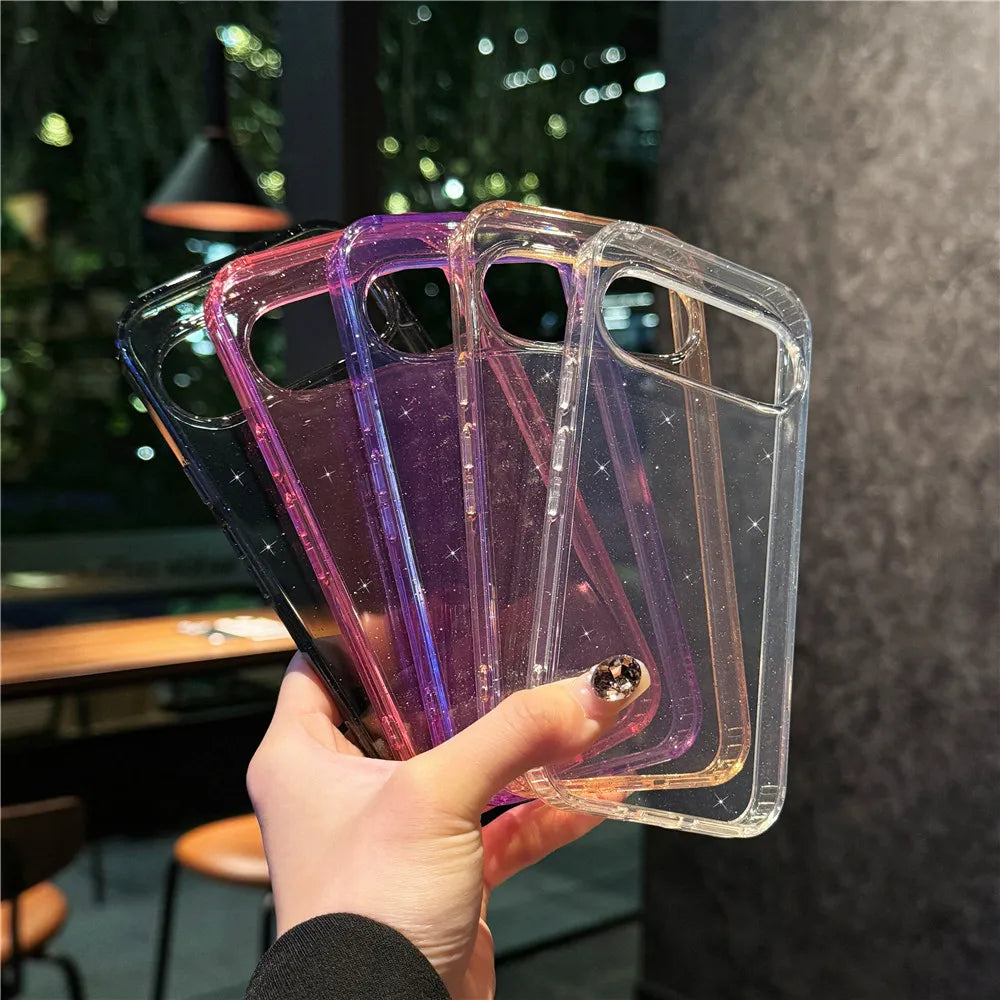 Glitter Clear Case for Google Pixel — Bling Starry Sky Shockproof Cover