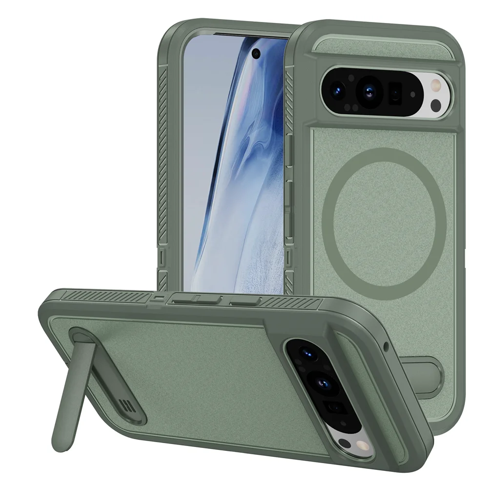 Luxury Folding Stand Magnetic Armour Case for Google Pixel 8 / 8A / 8 Pro / 9 / 9 Pro / 9 Pro XL