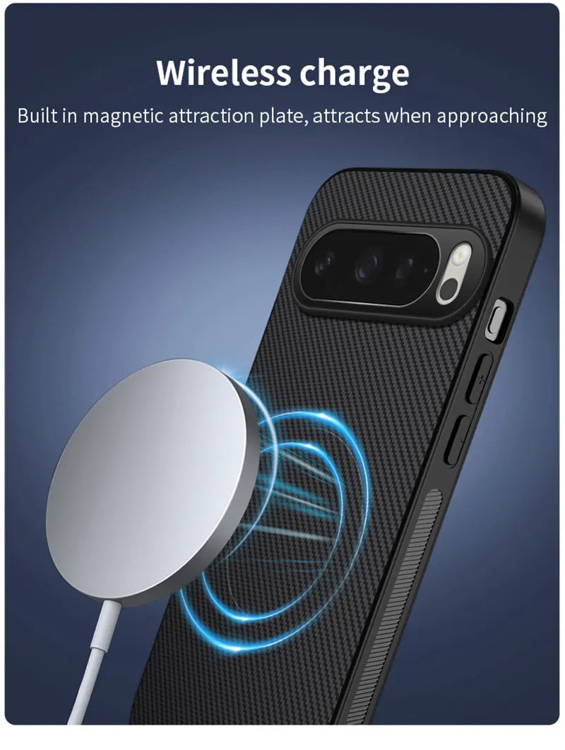 Carbon Fiber Bumper Case for Google Pixel — MagSafe Compatible