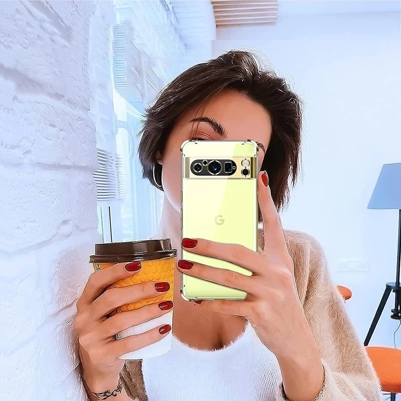 Transparent Silicone Airbag Bumper Case for Google Pixel