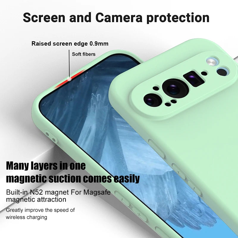 Luxury Liquid Silicone MagSafe Case for Google Pixel