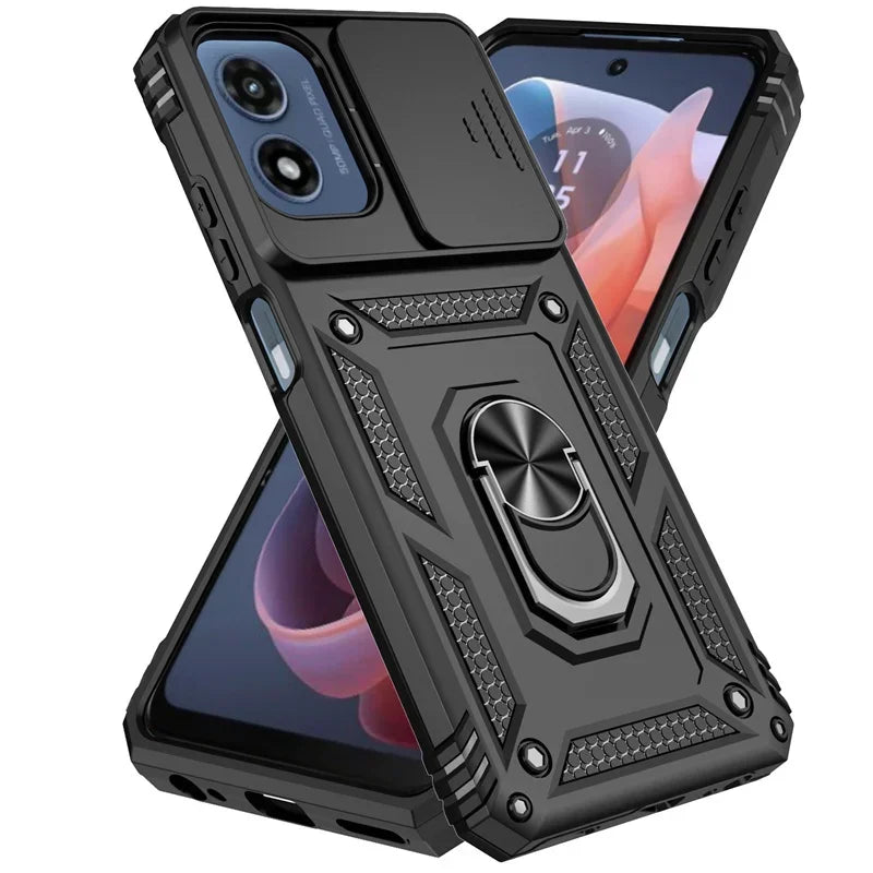 Armor Ring Holder Case for Motorola Moto G & E Series