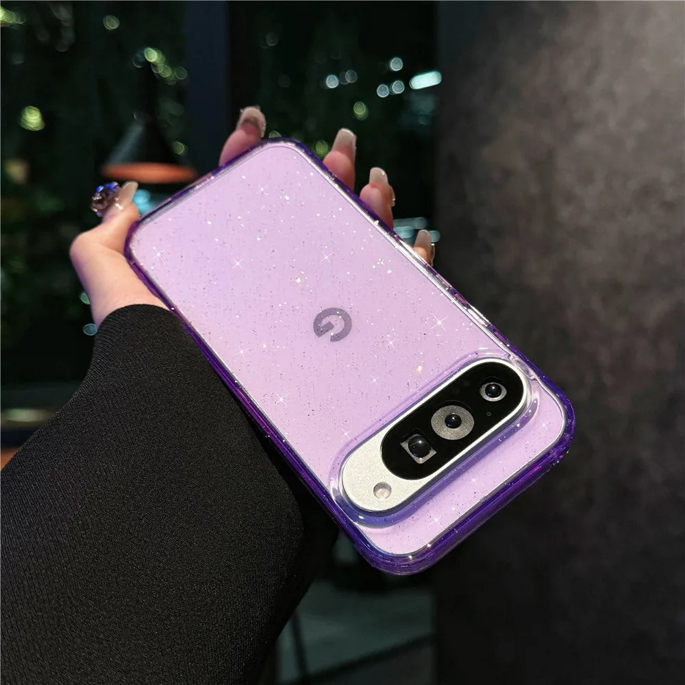 Glitter Clear Case for Google Pixel — Bling Starry Sky Shockproof Cover