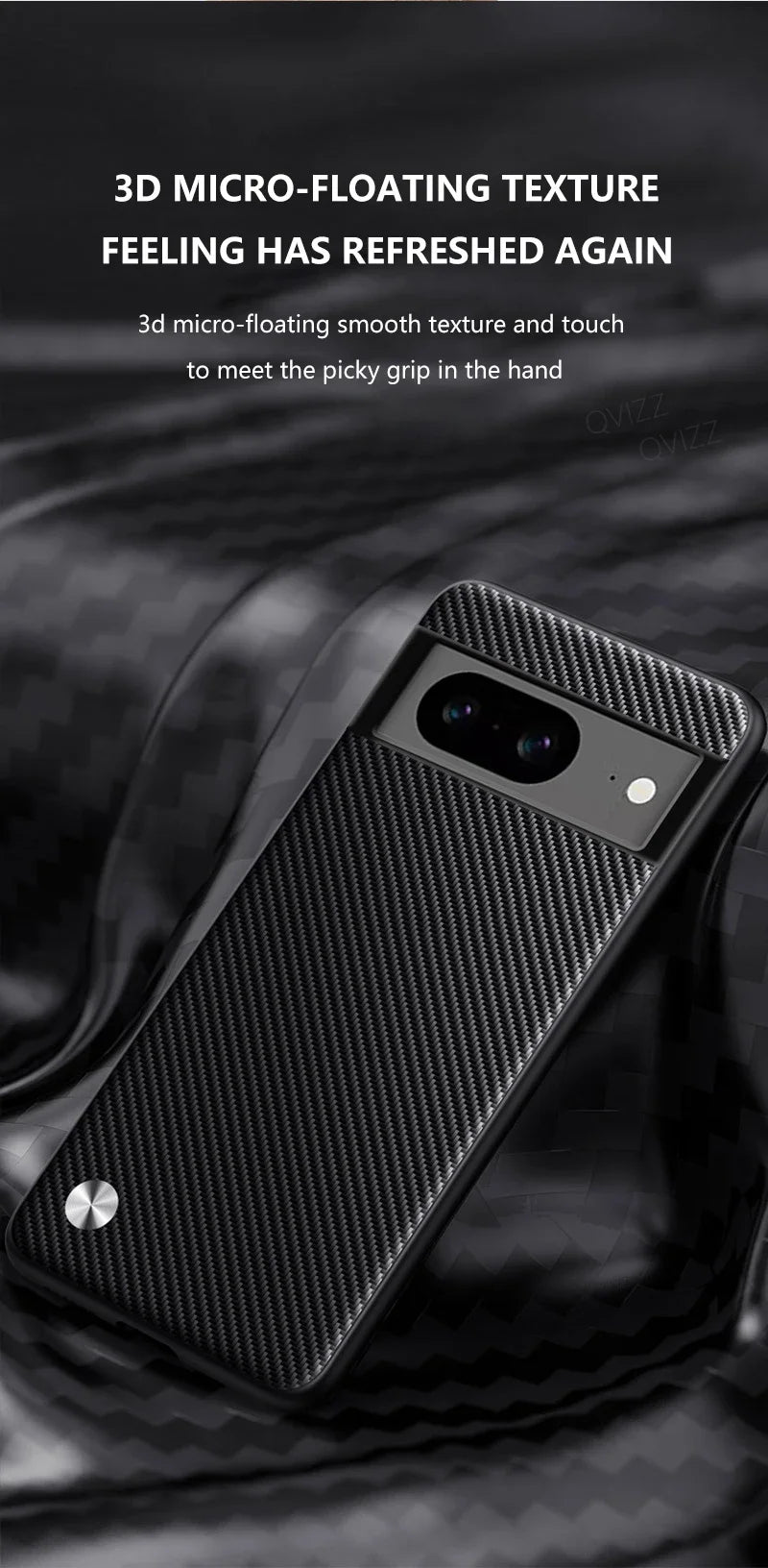 Carbon Fiber Leather & Silicone Case for Google Pixel