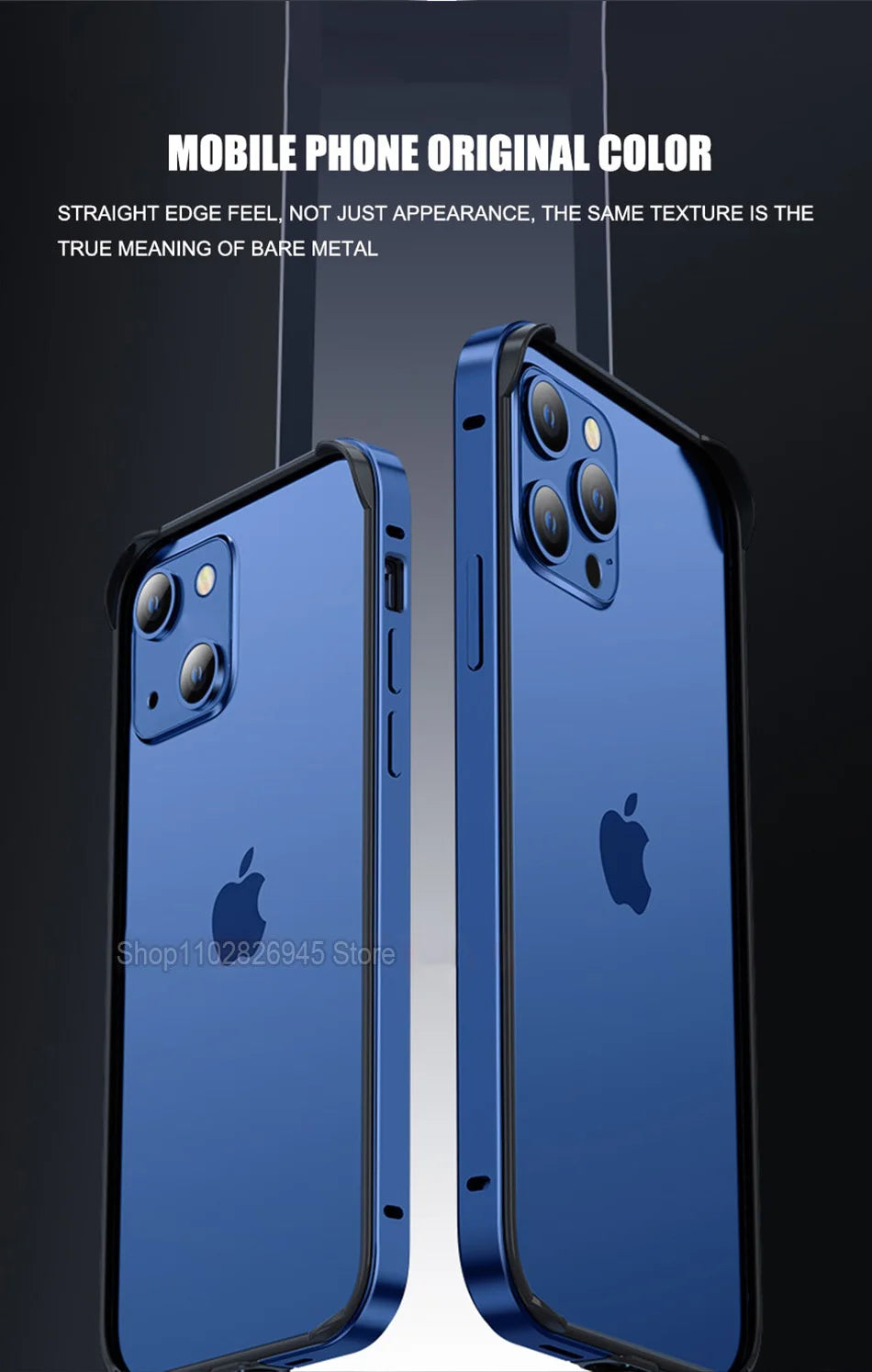 iPhone Aluminum Bumper Case – Hybrid Metal & Silicone Frame
