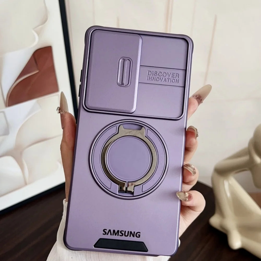 Military Armor Magnetic Stand Case — Samsung Galaxy S & A Series