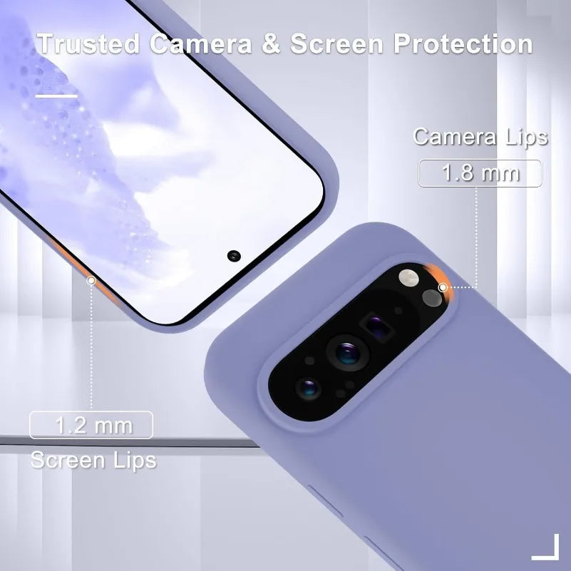 Liquid Silicone Soft TPU Case for Google Pixel 5–10 Pro XL