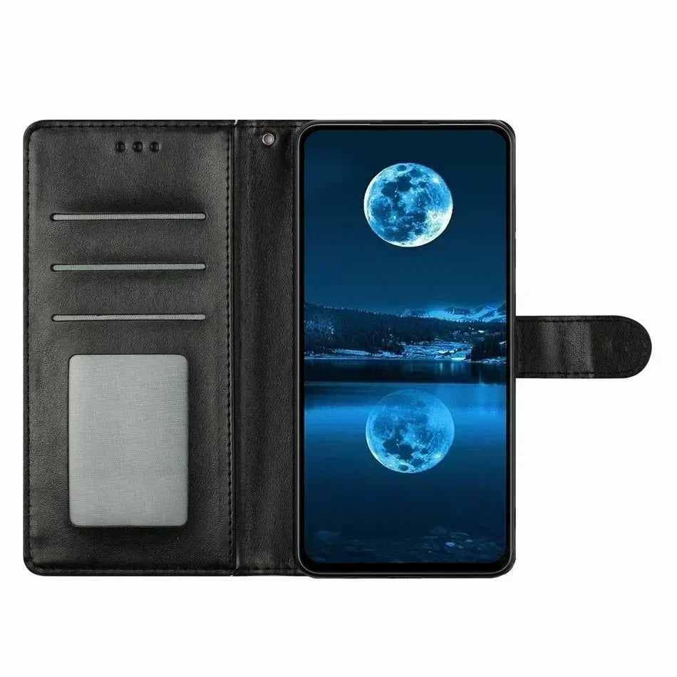 PU Leather Wallet Flip Case — Motorola Moto G Series