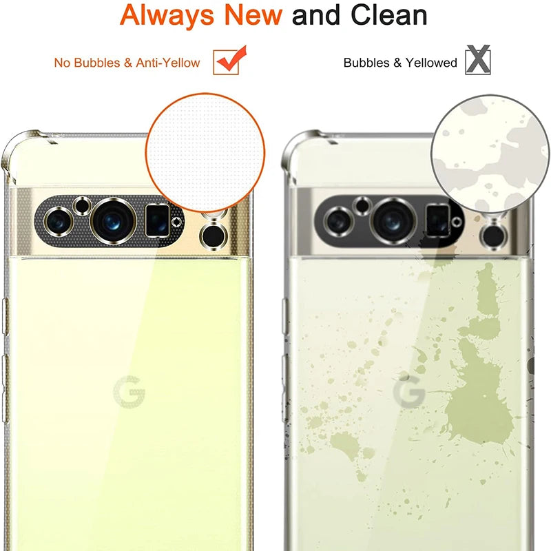 Transparent Silicone Airbag Bumper Case for Google Pixel