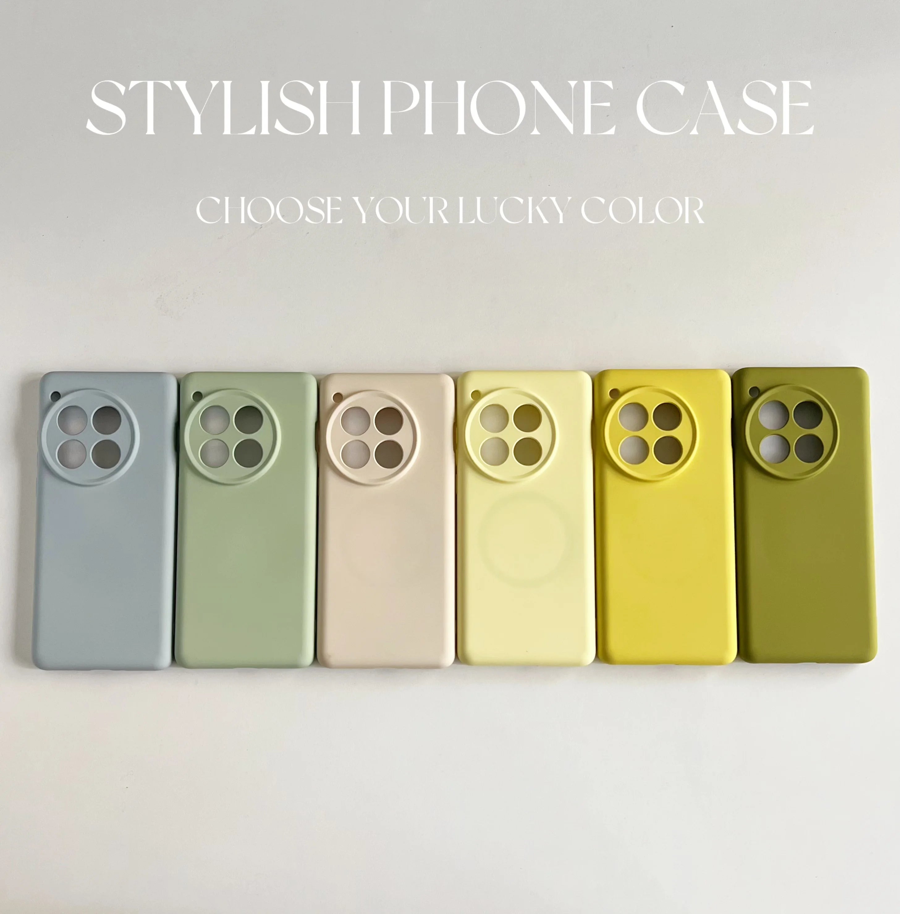 MagSafe Liquid Silicone Case for OnePlus 15 / 13 / 12 / Ace 6 / Ace 5 Pro – Camera Protection Cover