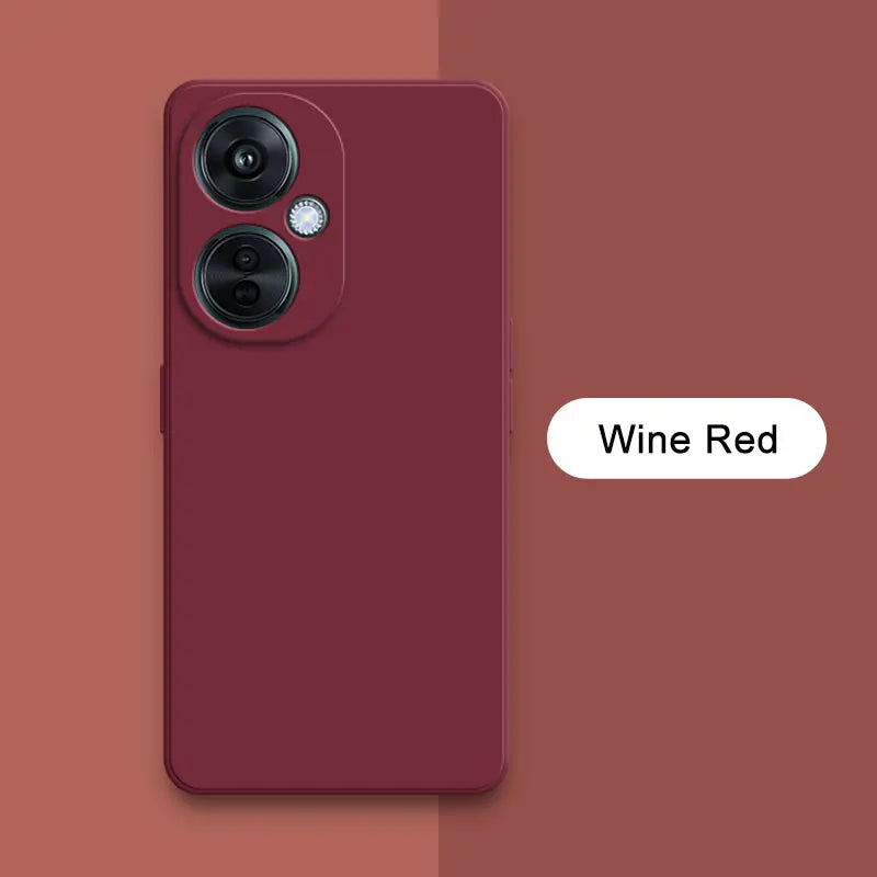 Square-Edge Liquid Silicone Case for OnePlus Nord CE 3 / CE 3 Lite / N30 & OPPO K11x – Full Coverage Shockproof Cover