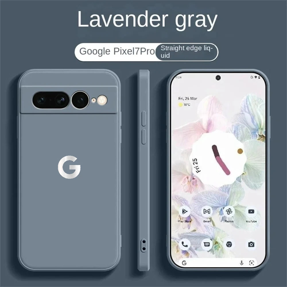 Ultra Slim Liquid Silicone Case for Google Pixel 6–10A Series