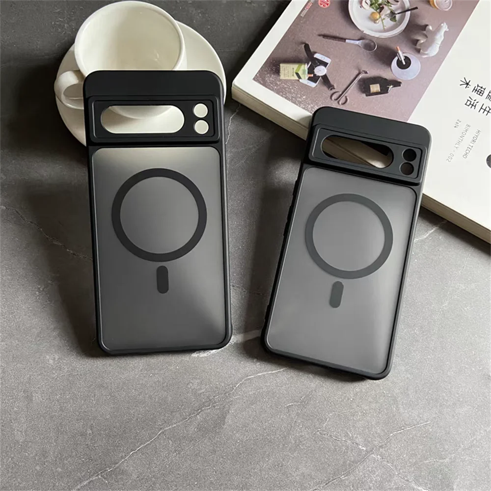 Matte Translucent MagSafe Armor Case for Google Pixel 6–11 Series