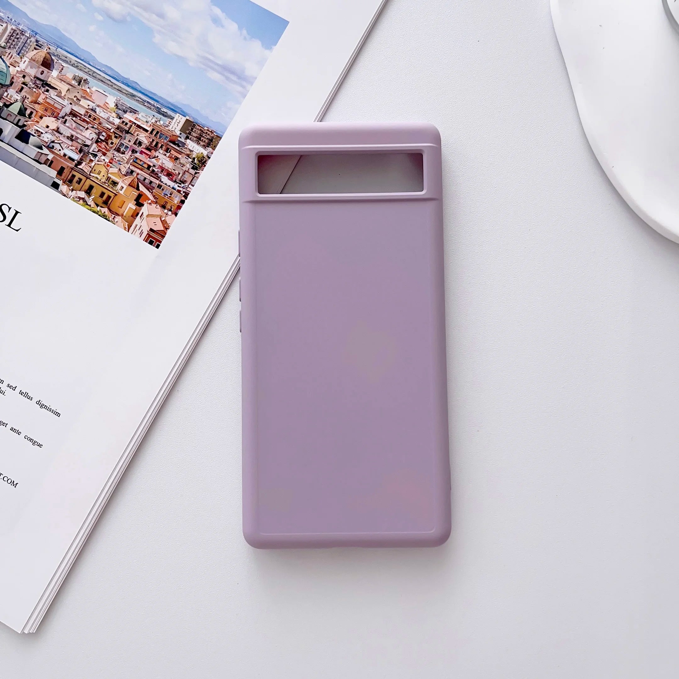 Soft Silicone Case for Google Pixel — Solid Color Matte Slim Cover