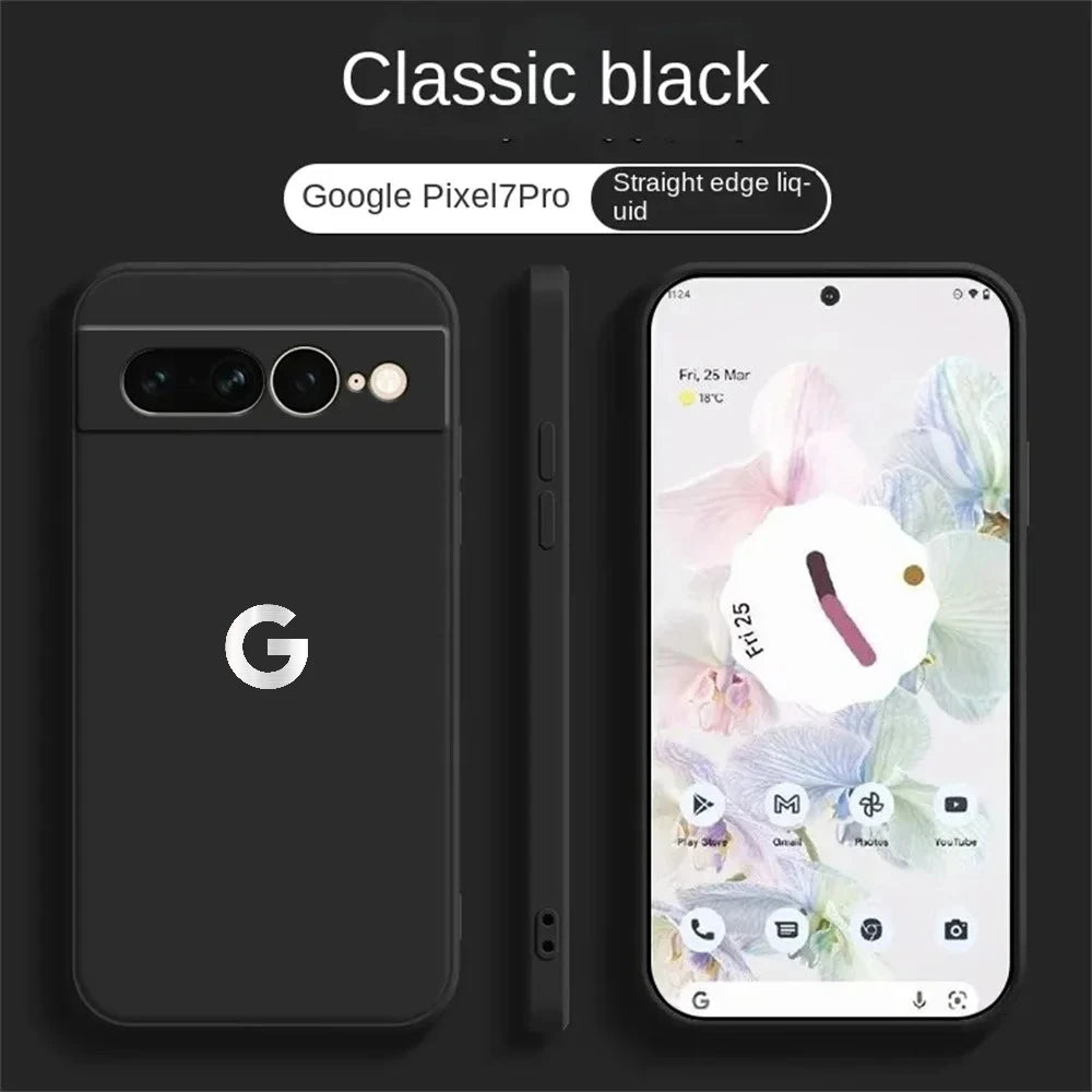 Ultra Slim Liquid Silicone Case for Google Pixel 6–10A Series