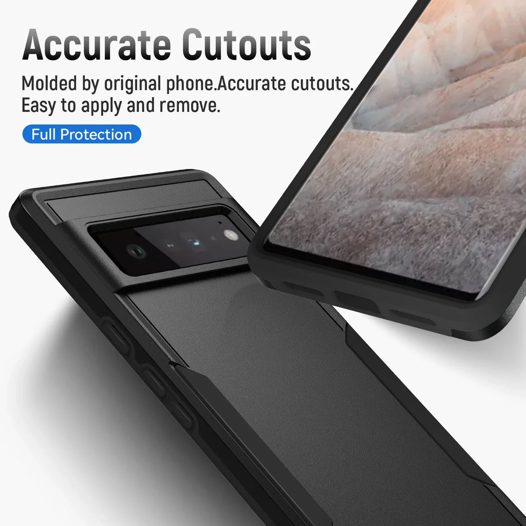 Heavy Duty Rugged Armor Case for Google Pixel 8 / 7 / 6 Series