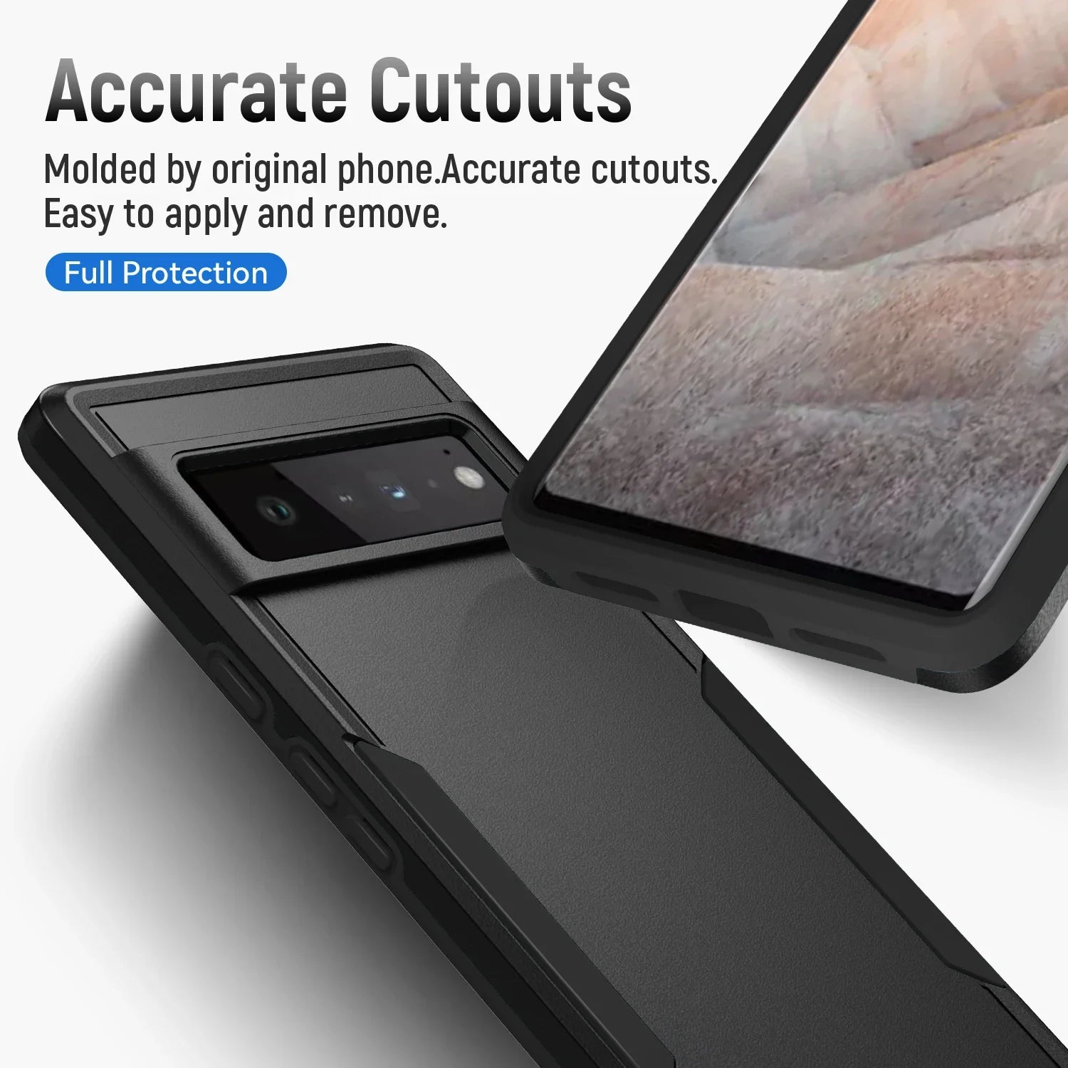 Heavy Duty Rugged Armor Case for Google Pixel 8 / 7 / 6 Series