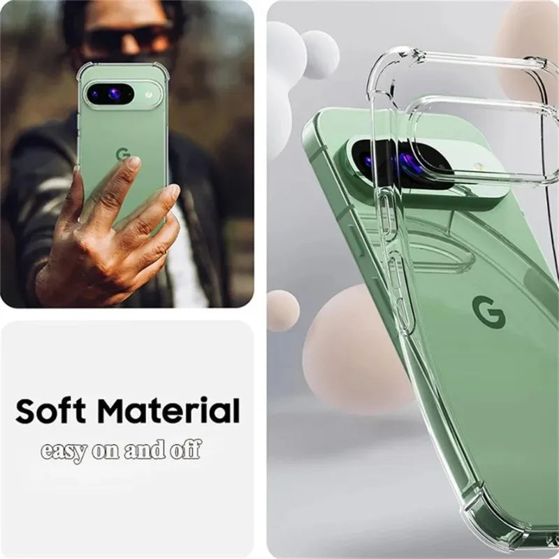 Clear Shockproof Bumper Case for Google Pixel