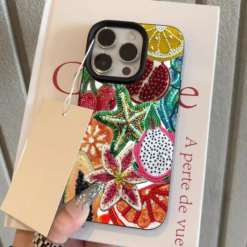 Retro Fruit Pattern iPhone Case