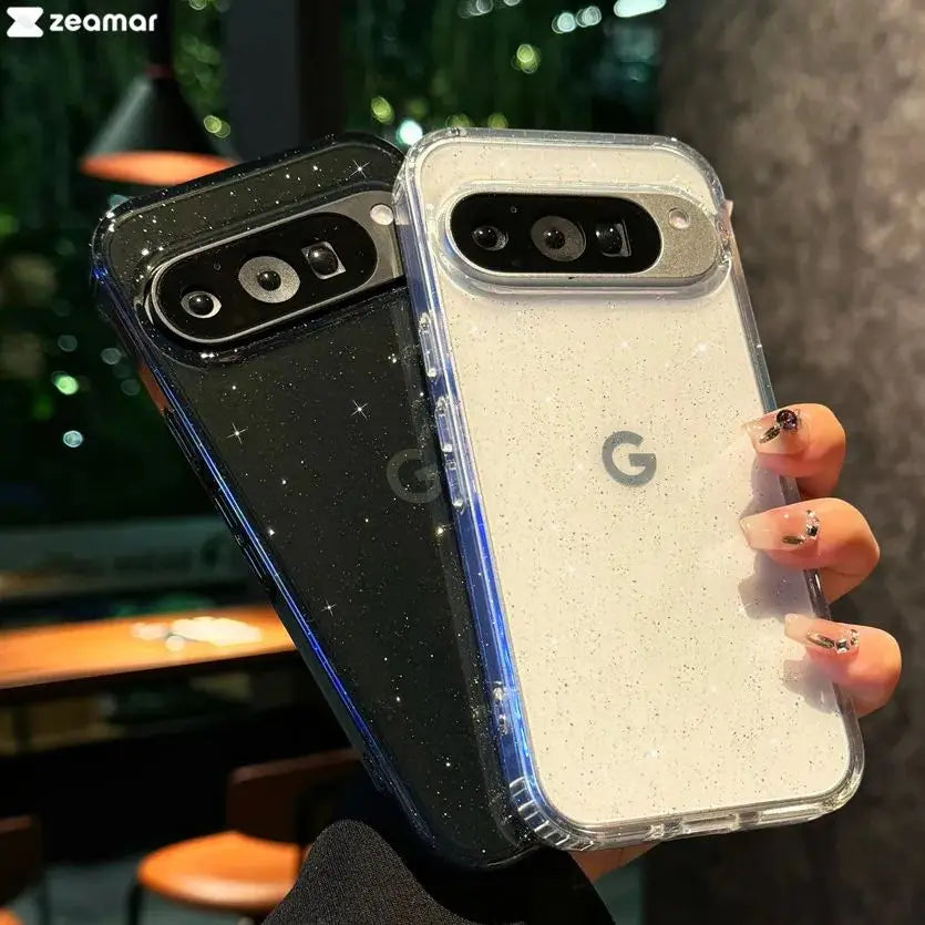 Glitter Clear Case for Google Pixel — Bling Starry Sky Shockproof Cover