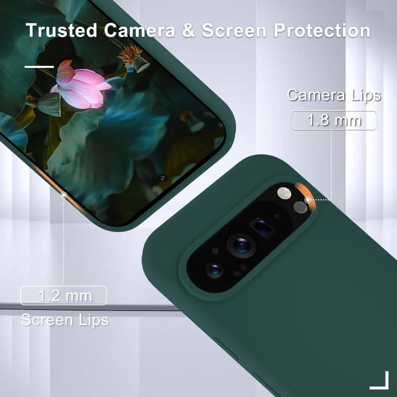 Liquid Silicone Soft TPU Case for Google Pixel 5–10 Pro XL