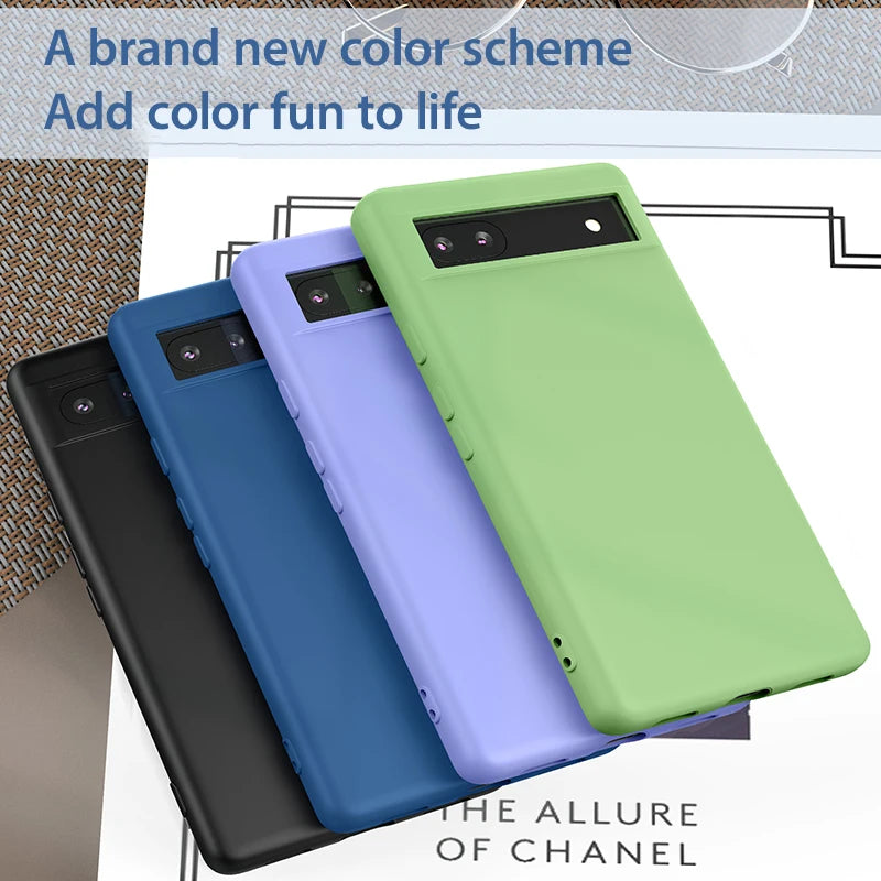 Luxury Liquid Silicone Case for Google Pixel 6–9 Pro XL