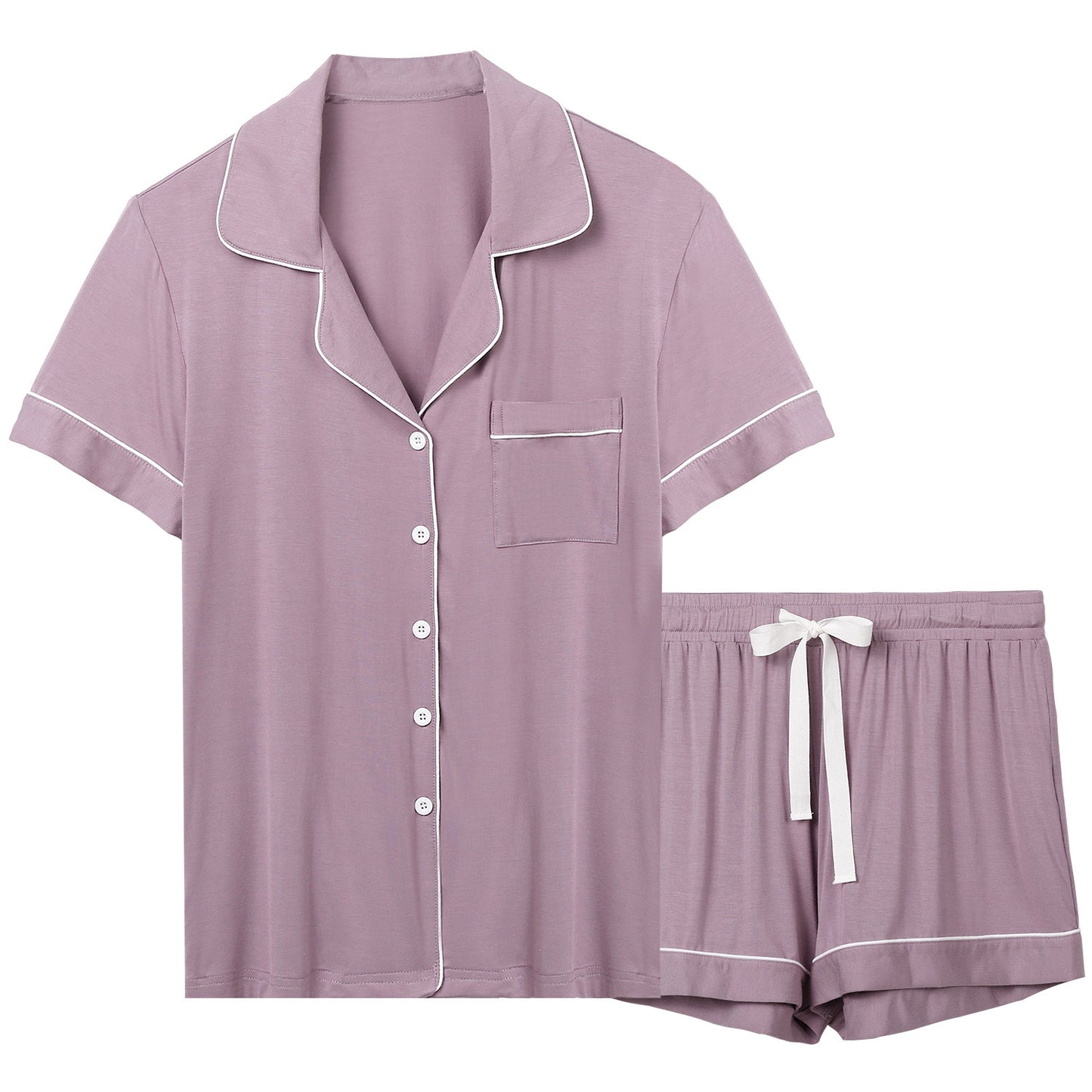 Modal Short-Sleeve Pajama Set