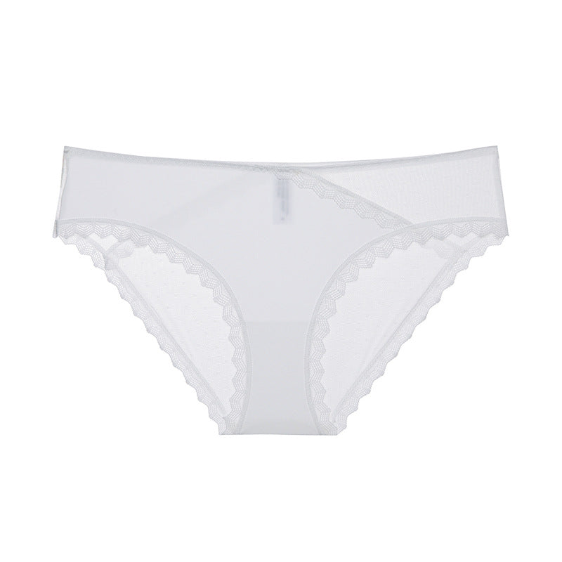 Ultra-Thin Lace Mesh Briefs